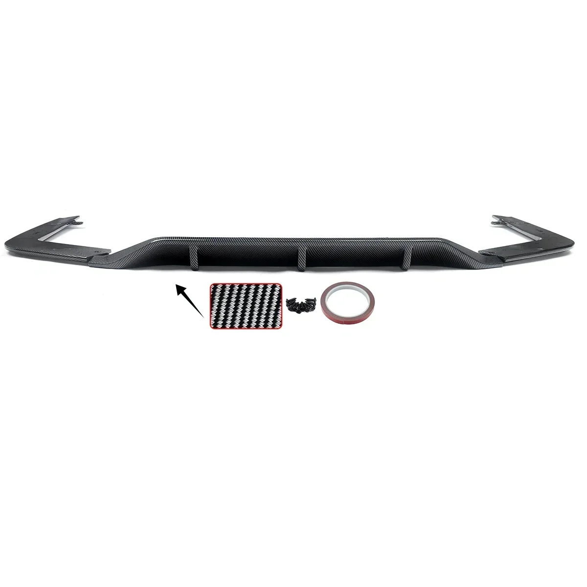 For BMW 7Series G11 G12 Rear Bumper Diffuser M Performance Style Carbon Look LCI