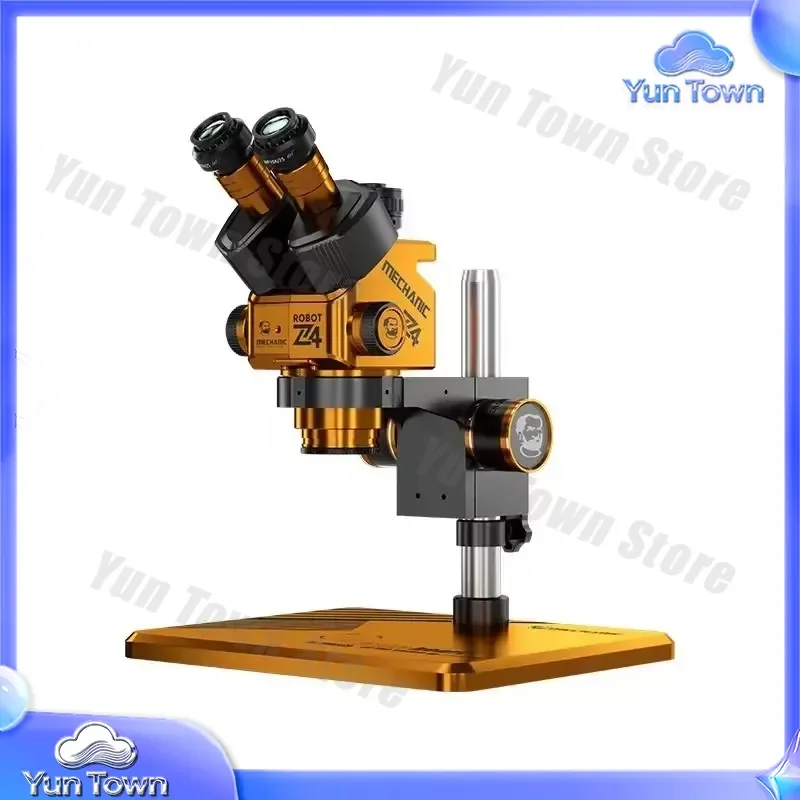 for ROBOT Z4 Adjustable Eyepiece 6.5X-60X HD Trinocular Microscope for Phone Motherboard Soldering Microscope Tools Set for