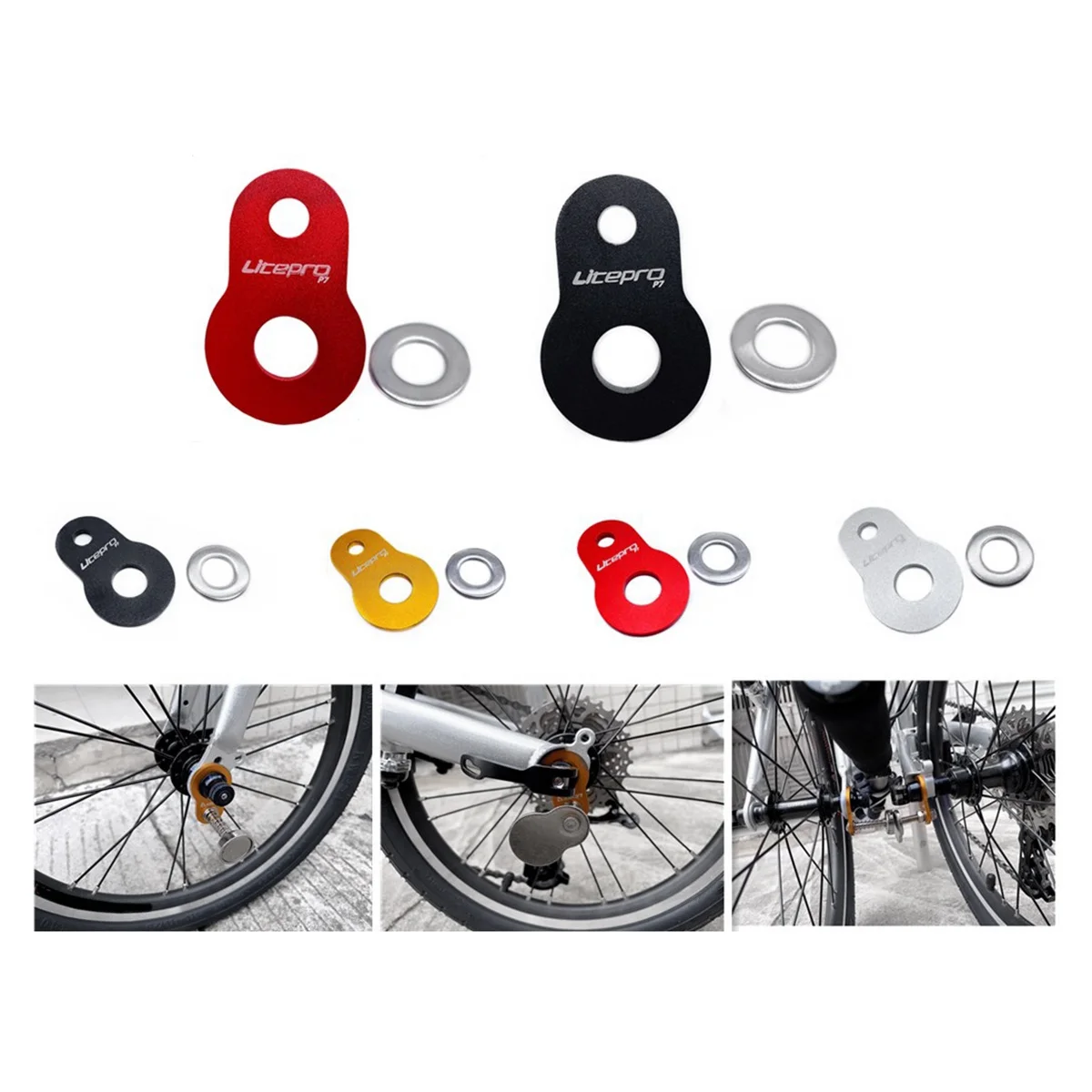 Litepro Folding Bike Magnet Adapter Aluminium Alloy Magnetic Buckle Conversion Seat for FNHON 1611 Bicycle Parts Silver