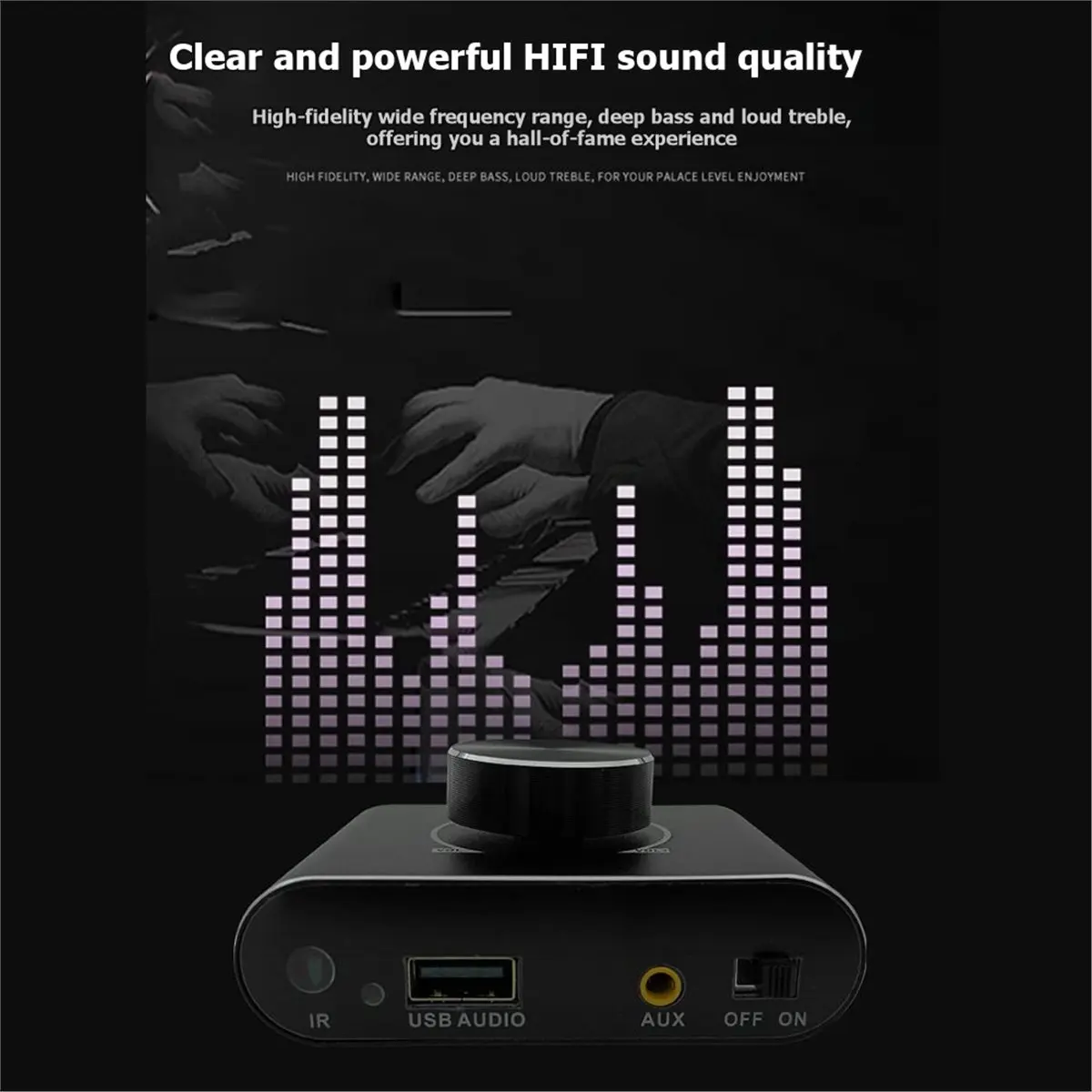 DT81 Stereo Amplifier Board Speaker Audio Amplifier USB U-Disk Input Amplification Module for Speakers Computer