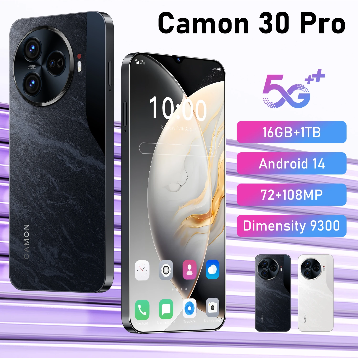 

Global Version Camon 30 Pro 6.8 inch Mobile Phones Dimensity 9300 Smartphone 5G 6800mAh Battery Cellphones Face Unlocked Celular