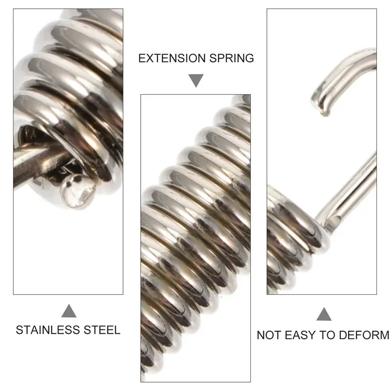 6pcs Motorcycle Exhaust System Muffler Springs Stainless Steel 65mm Length Universal Muffler Exhaust Springs stretch Spring Hook