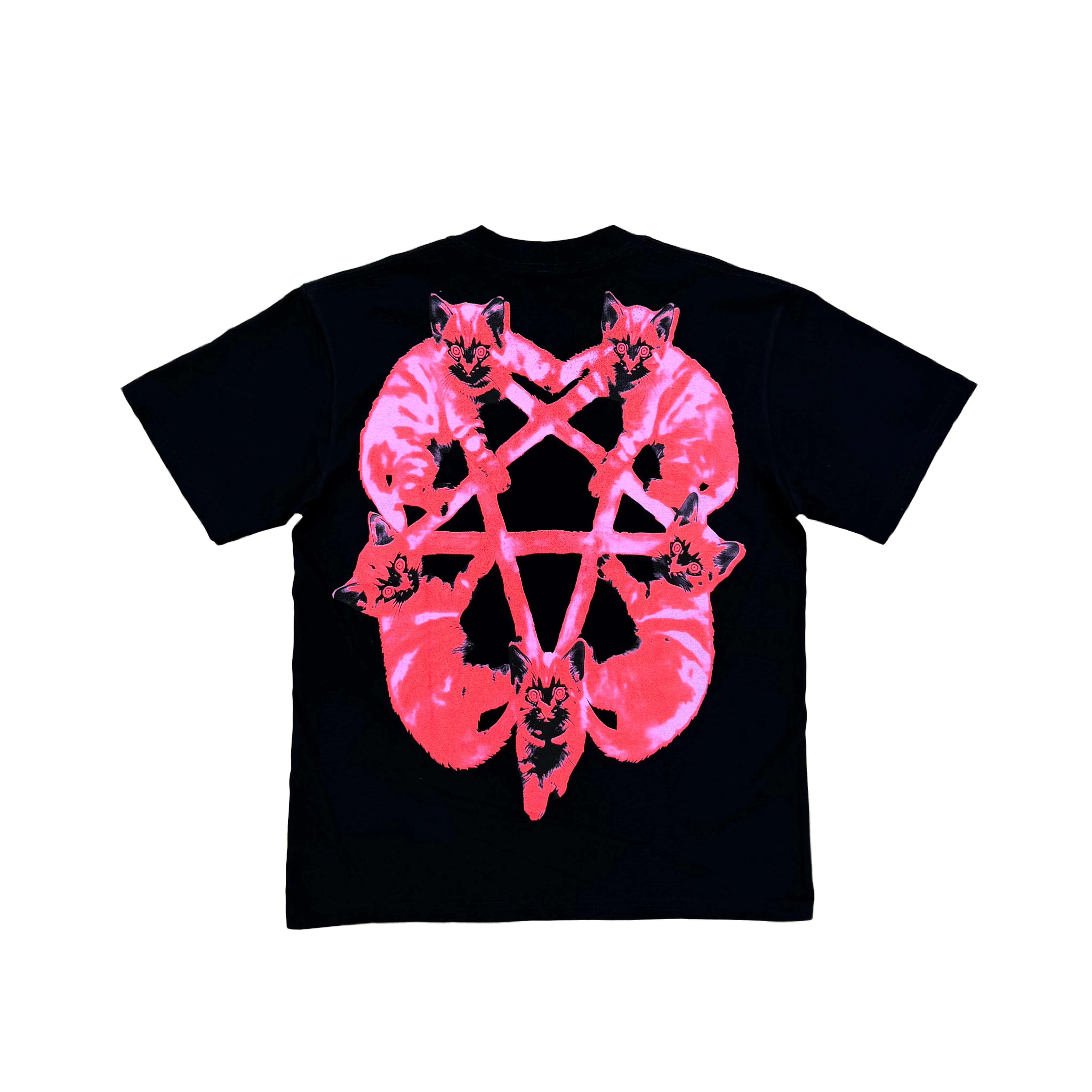 New Men Flame Cat Bleood Tour Merch T Shirts T-Shirt Hip Hop Skateboard Street Cotton T-Shirts Tee Top US size F50
