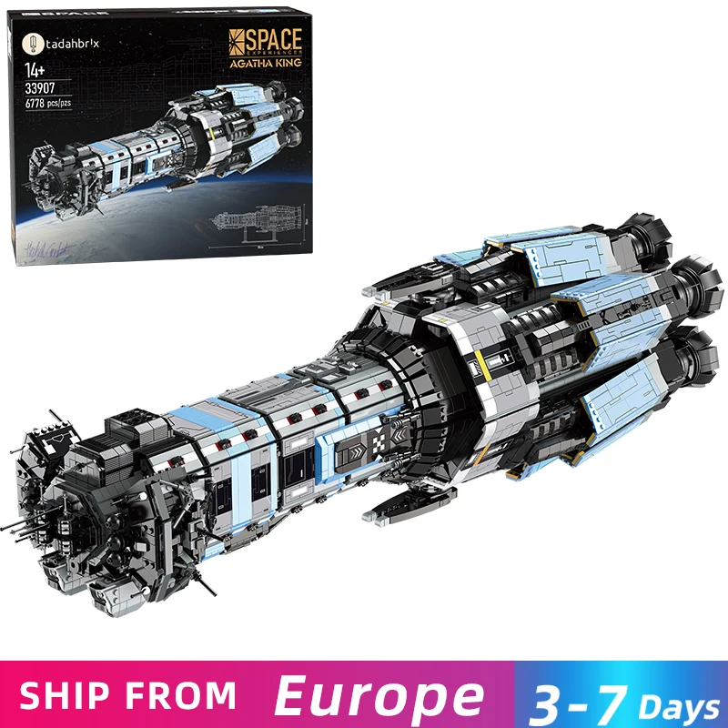 6778PCS Agatha König Schlachtschiff Bausteine Kreative Space Shuttle Modell Ziegel Desktop