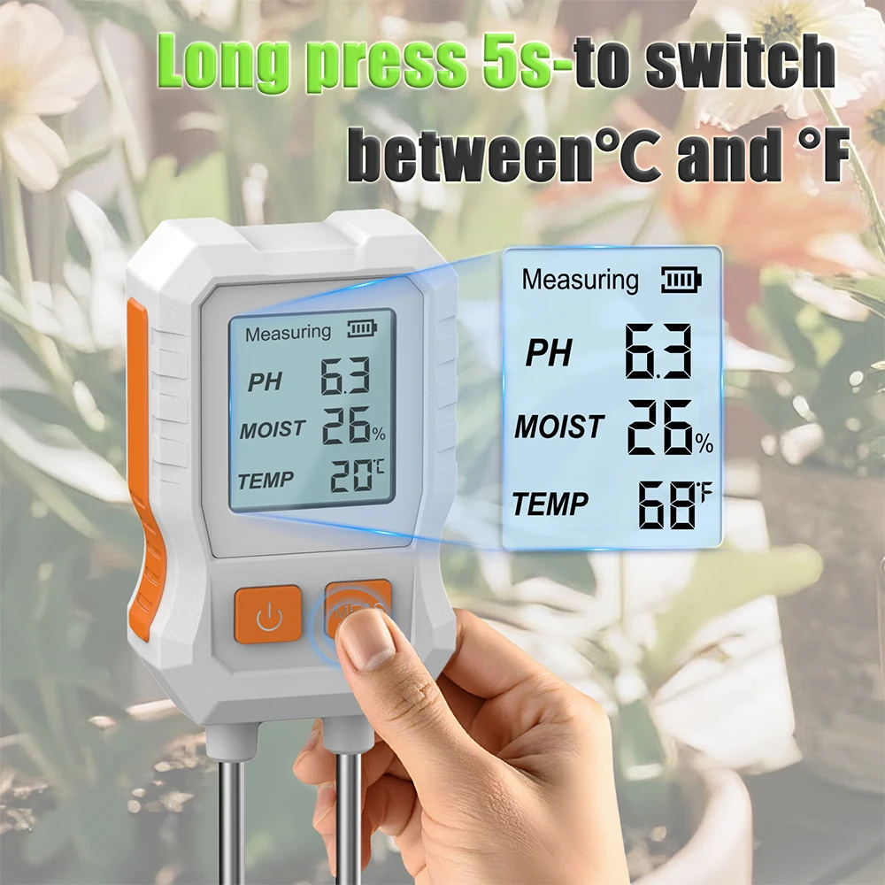 SGS12 Digitale Bodemtester 3/7 - Soil Ph Meter 3 In 1 Moisture Sunlight recensie en prijs