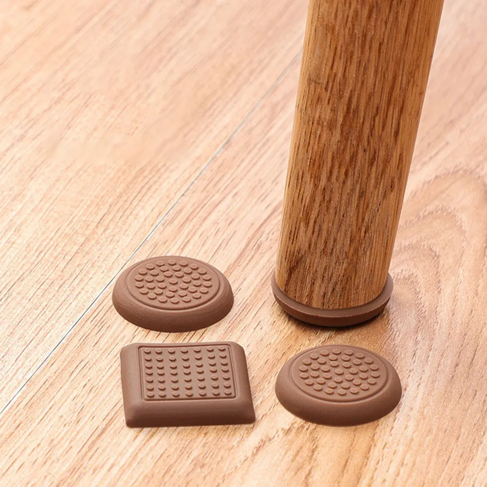 8Pcs Non-Slip Furniture Foot Mat Sturdy Quiet Easy-Install Leg Pads for Chairs Tables Sofas Anti-Skid Floor Protector