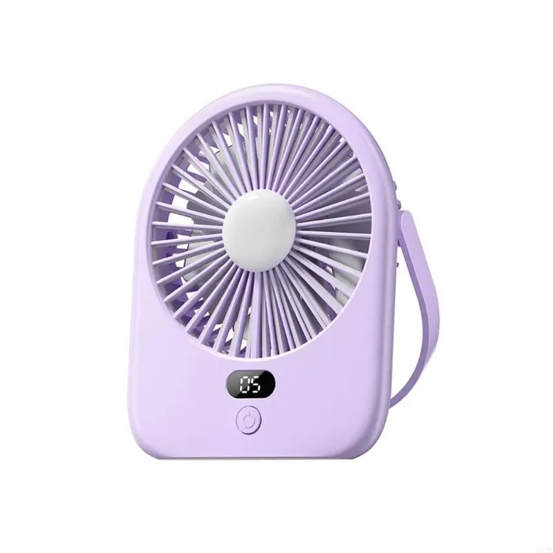 مروحة سطح المكتب التي تعمل بالبطارية U1JE مع جهاز تبريد مروحة قابلة لإضاءة ضوء LED