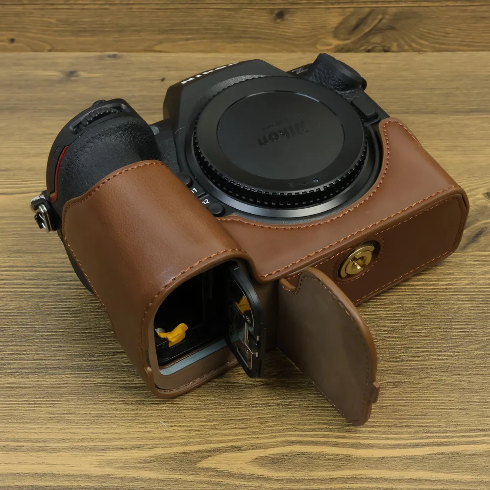 Retro Leather Cases Protective PU Cover For Nikon Z8 Camera Base Anti-slip Grip Handle