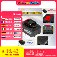 15000mAh Rechargeable high-power durable lithium battery for 21V  Power Tool Replacement For Makita Battery For Dewalt Battery