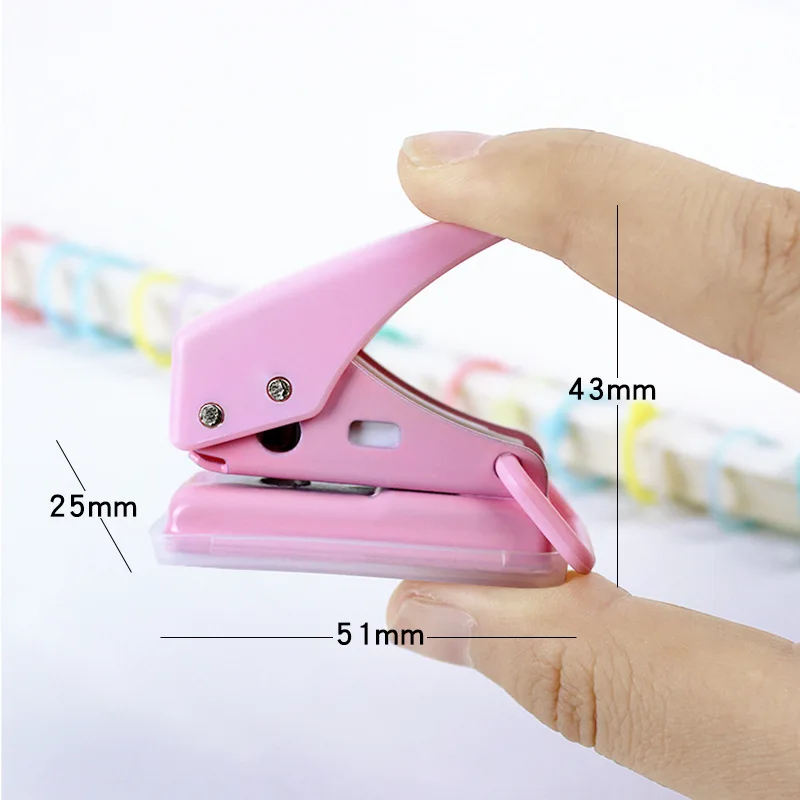 Mini Single Hole Circular Hole Punching Machine Pliers For Urine Carrying Diy Hand Account Loose Leaf Binding Stationery