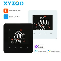 Thermostat intelligent Tuya WiFi pour chauffage au sol électrique, bomicrophone à eau et à gaz, télécommande de température, Google Home, Alexa Yandex