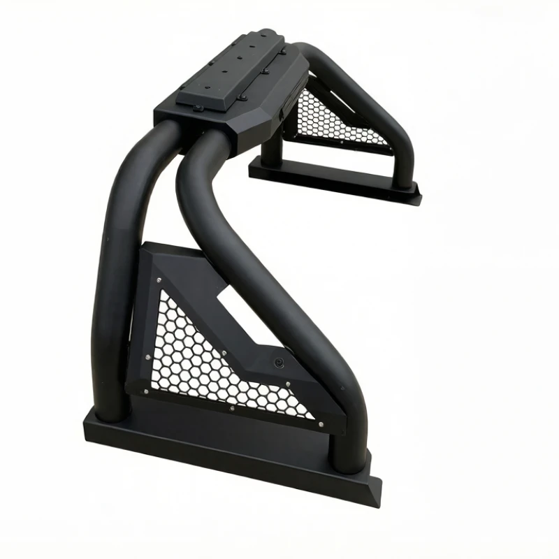 High Quality Heavy‑Duty Stainless Steel Round Tube Anti‑Roll Sport Bar With LED Brake Light Clip‑On Pickup Truck