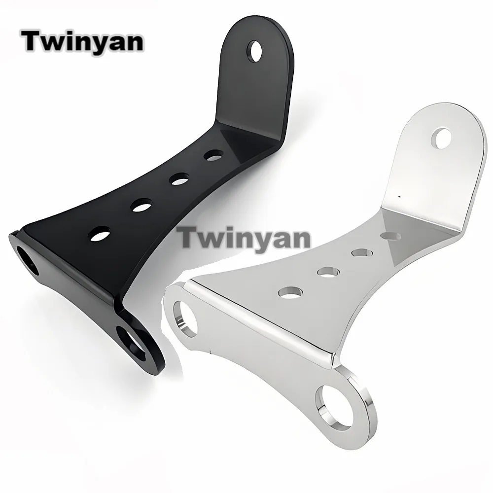 

Кронштейн для крепления фары мотоцикла 3,5 дюйма, с отверстиями для переноски фары, для Harley Sportster Chopper Bobber Cafe Racer