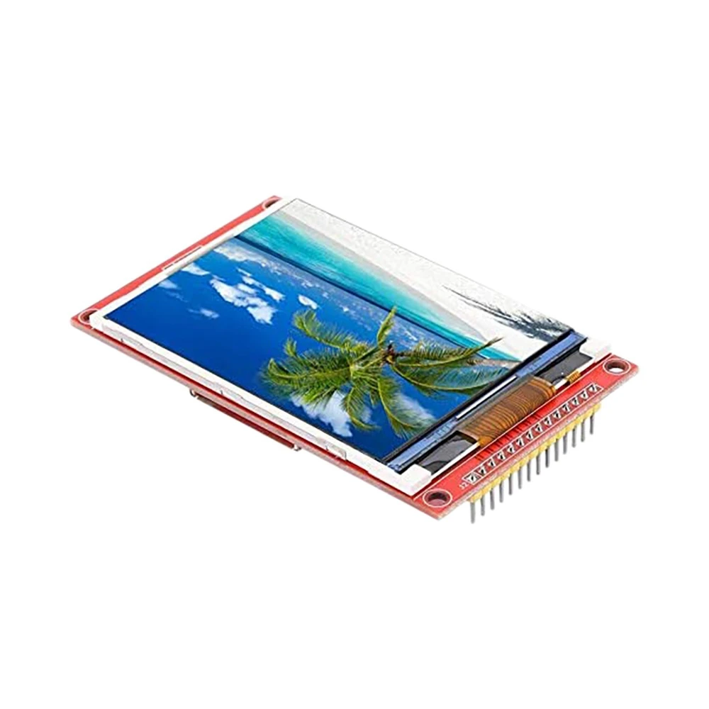 

LCD Display Module 3.2 Inch 240 x 320 TFT LCD Display Module 4-Wire SPI TFT LCD Screen with Card Cage (with TOuch)