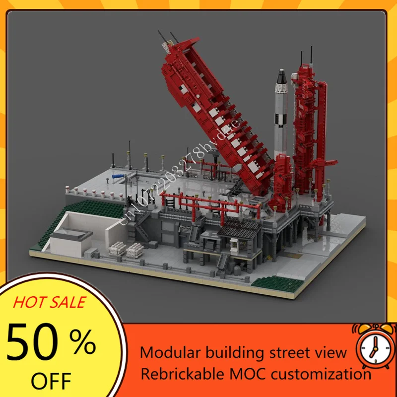 8384PCS Launch Complex 19 [1:110] Modular MOC Creative street view Model Building Blocks Architecture DIY Assembly Model Gifts