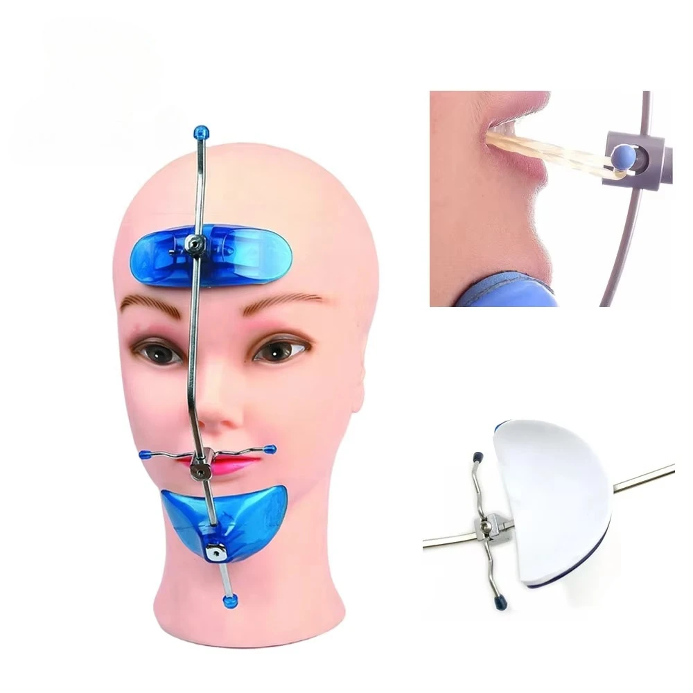 Dental Orthodontic Adjustable High Pull Headgear Dental Face Mask Single Pole Pull Use Face Double Bar Medical Dental Face Mask