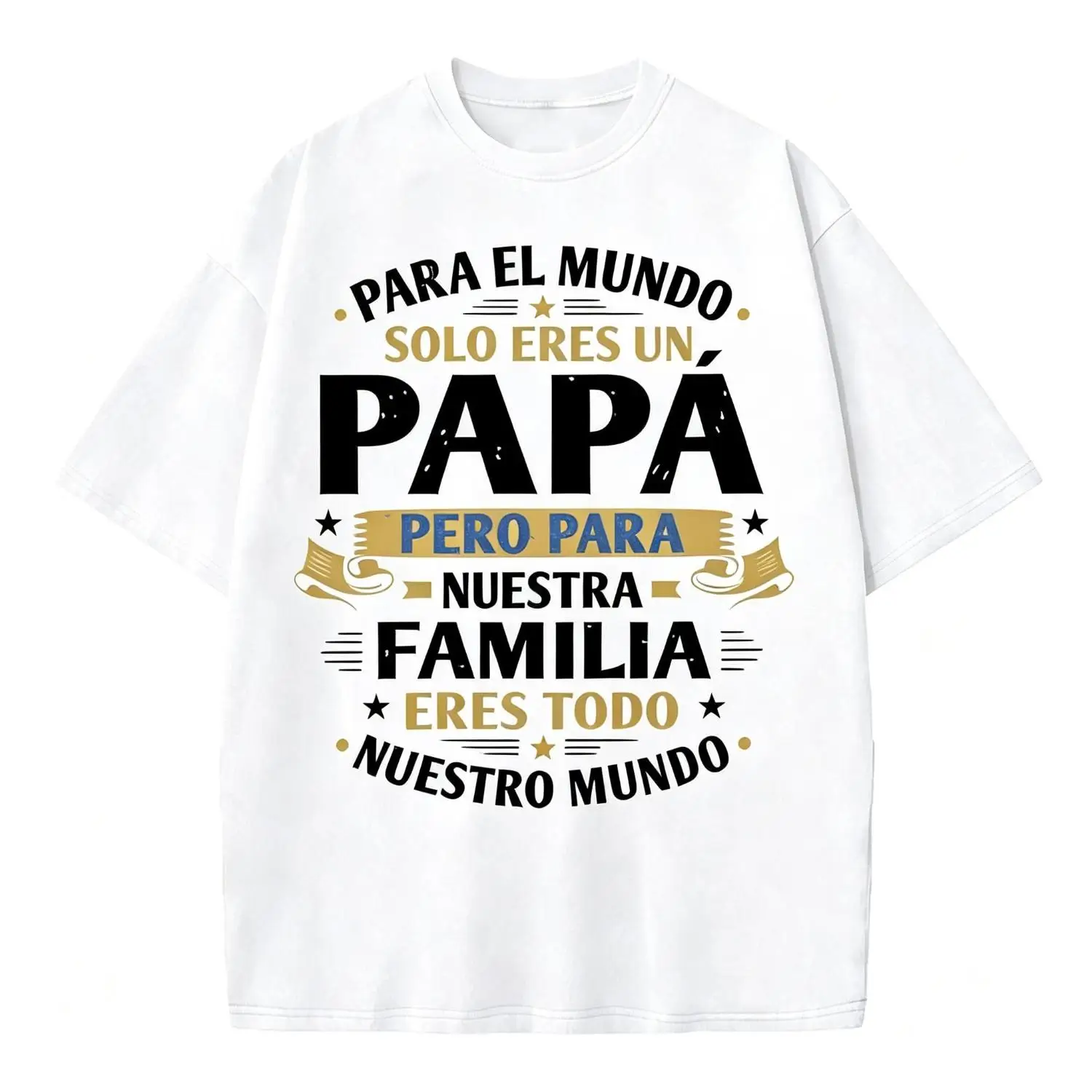 Father’s Day Shirt for Dad | Vintage Cotton Graphic Tee | Papa Family Quote T Shirt Gift for Him