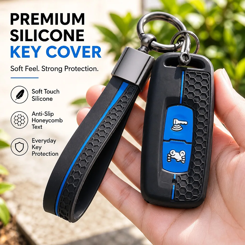 Silicone Motorcycle Smart Key Fob Cover for Honda PCX125 PCX150 PCX160 ADV150 Vario Click125 Non Slip Motorcycle Key Cover