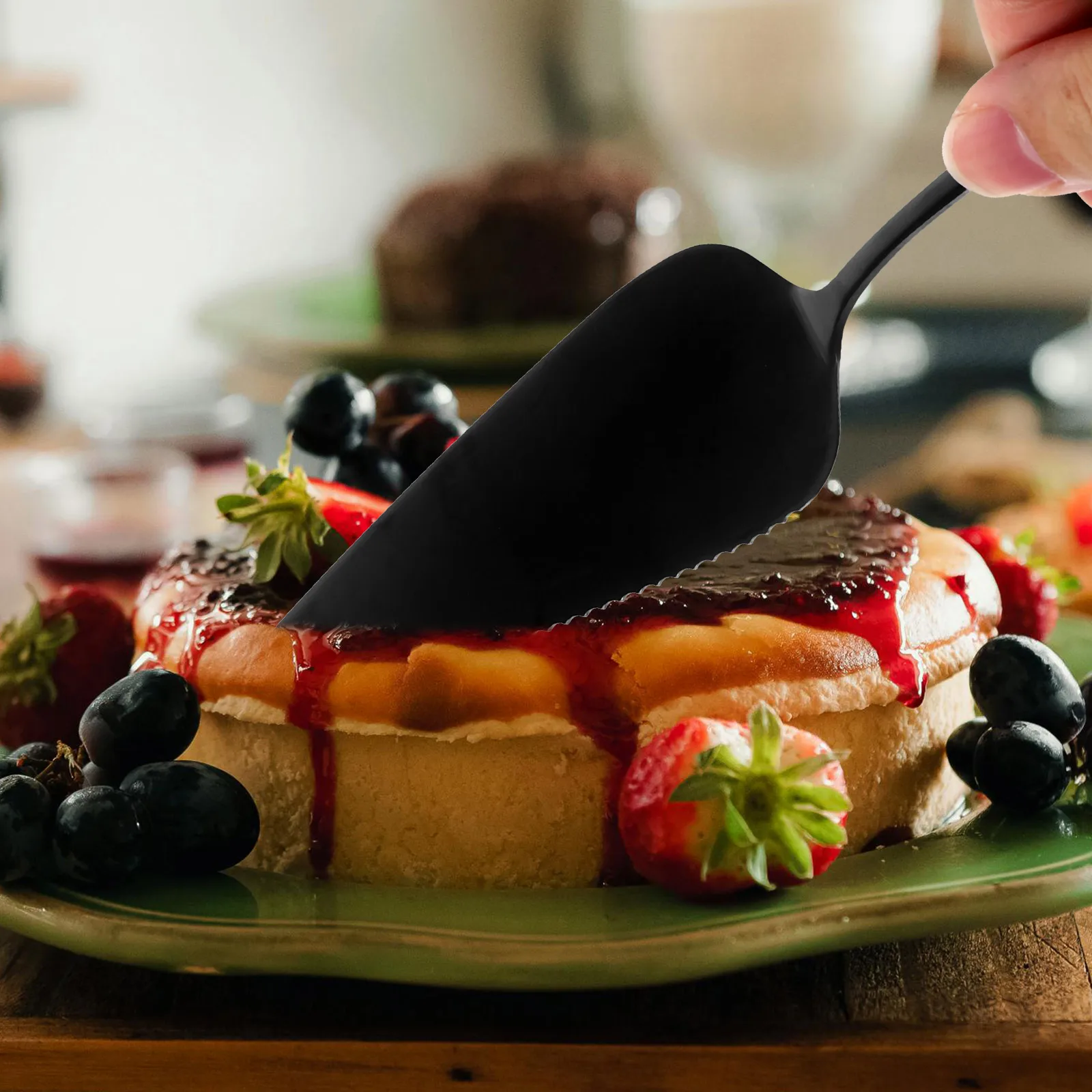 

Stainless Steel Serrated Cake Shovel Baking Tool Pizza Cutter Cheese Cream Server Wedding Cake Spatula Kitchen Utensil Set