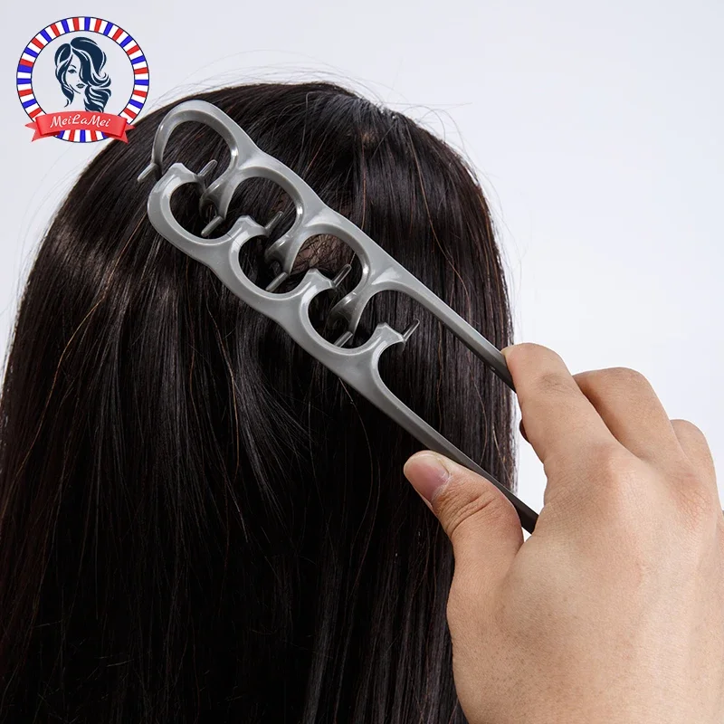 Fluffy Texture Styling Comb, Fluffy Hair Root Clip, Men's and Women's Styling Hair Seam Bangs Hair Comb, Hairdressing Tool Set