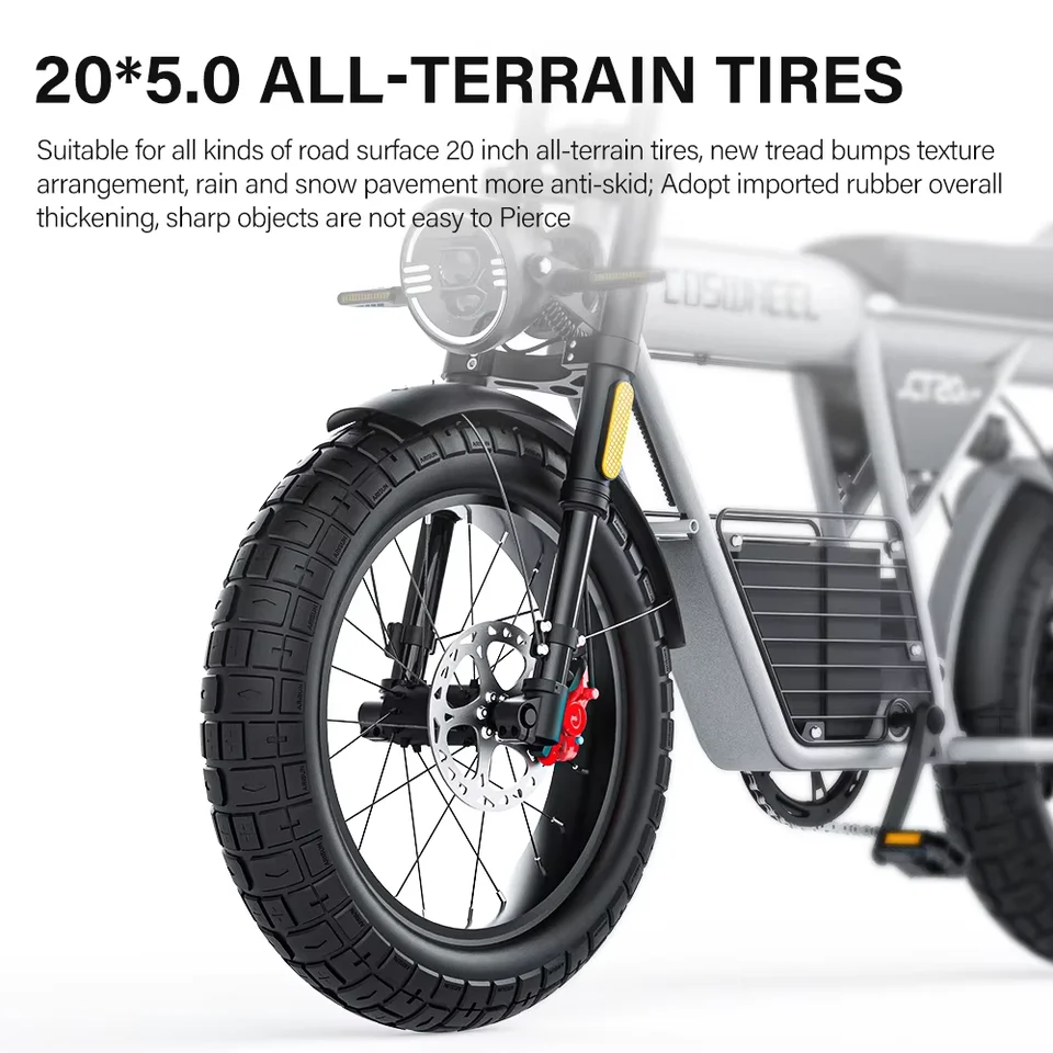 Coswheel Electric Bike CT20S 2000W Motorcycle Drift Bike Ebike 20 Inch Fat Tire Bicycle 60V 27.5AH Bikes Adult Electric Bicycle image 7