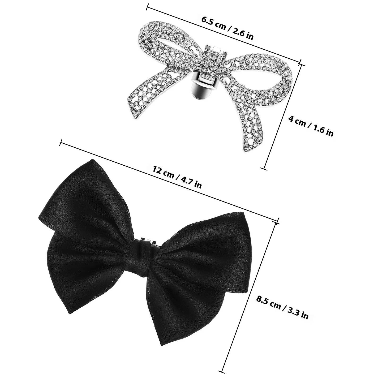 4Pcs Butterfly Knot Shoe Clips Rhinestone Bow Decorative Accessories for Heels Pumps Flats Women Dress Shoes Jewelry Gift