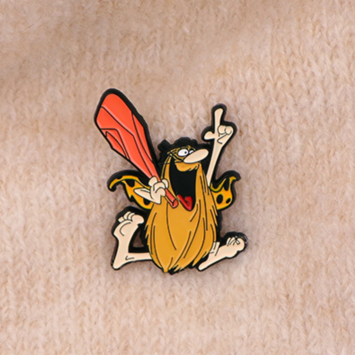 Captain Caveman Enamel Pins Cartoon Figures Badges Metal Lapel Brooch For Backpacks Brooches Fashion Jewelry Accessories Gifts
