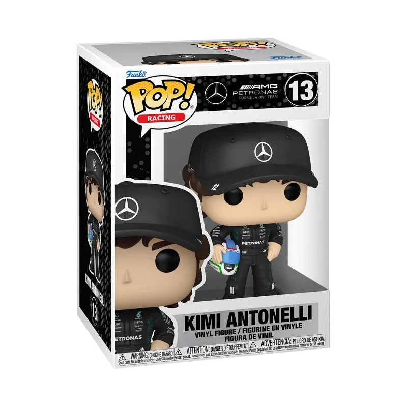 Op voorraad FUNKO POP originele Co-branded Mercedes Team F1 Racing Kimi Antonelli kan een model gebruiken om vakantiegeschenken te verzamelen