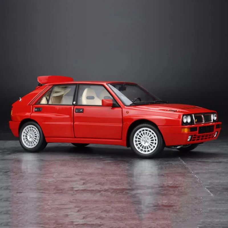 كيوشو 1:18 نموذج سيارة Lancia Delta HF EVO-2 مصنوع من خليط معدني أبيض