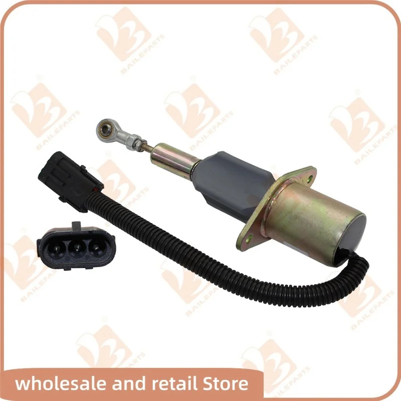 3928160 SA-4293-12 Solenoide di arresto carburante 3928161 SA-4293-24 12V 24V per solenoide di arresto escavatore Komatsu Cummins 6CT 8.3