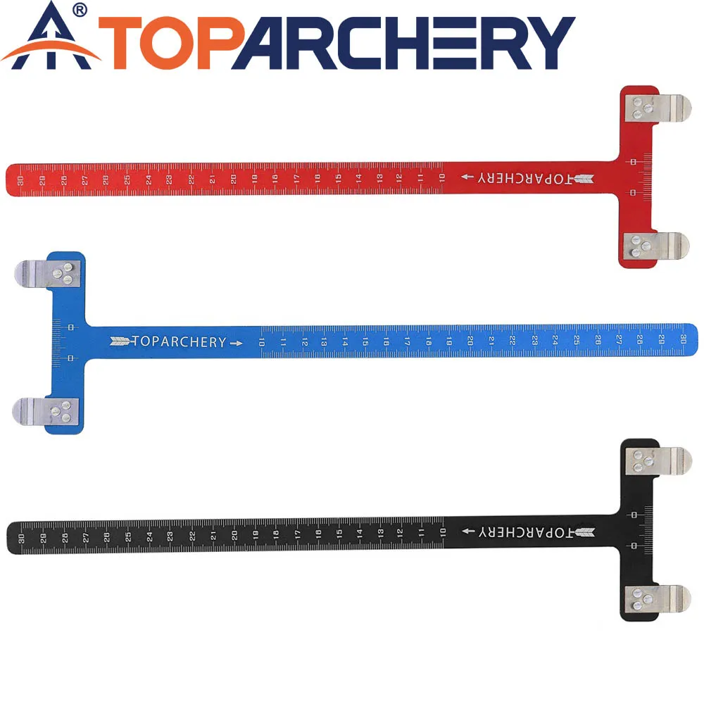 Aluminum Alloy Archery T-Square Ruler Adjustable Bow Sight Alignment Tool for Precision Shooting Hunting Accessories