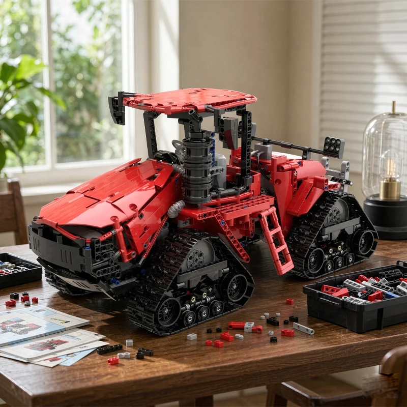 Classic MOC-35270 Red Tractor 600 - Agricultural Machinery Vehicle Set 1566PCS Building Blocks Toy Birthday Christmas DIY Gift
