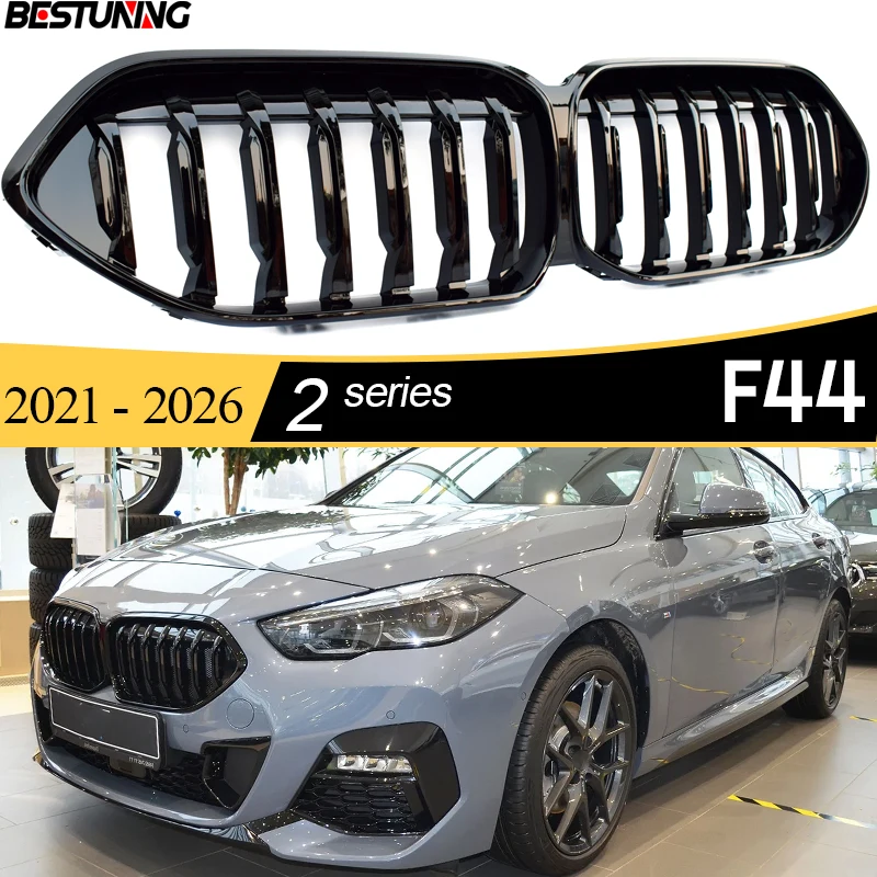 

F44 Glazing Black Kidney Grille for BMW 2020 - 2022 2 Series 4-Door GC Gran Coupe Fastback 218i 220i 228i M235i 216d 218d 220d