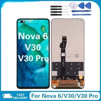 LCD for Huawei Nova 6 WLZ-AL10 WLZ-TL10 Touch Screen Assembly for Nova6 Honor V30 Pro Phone Display LCD Screen Replacement Tools