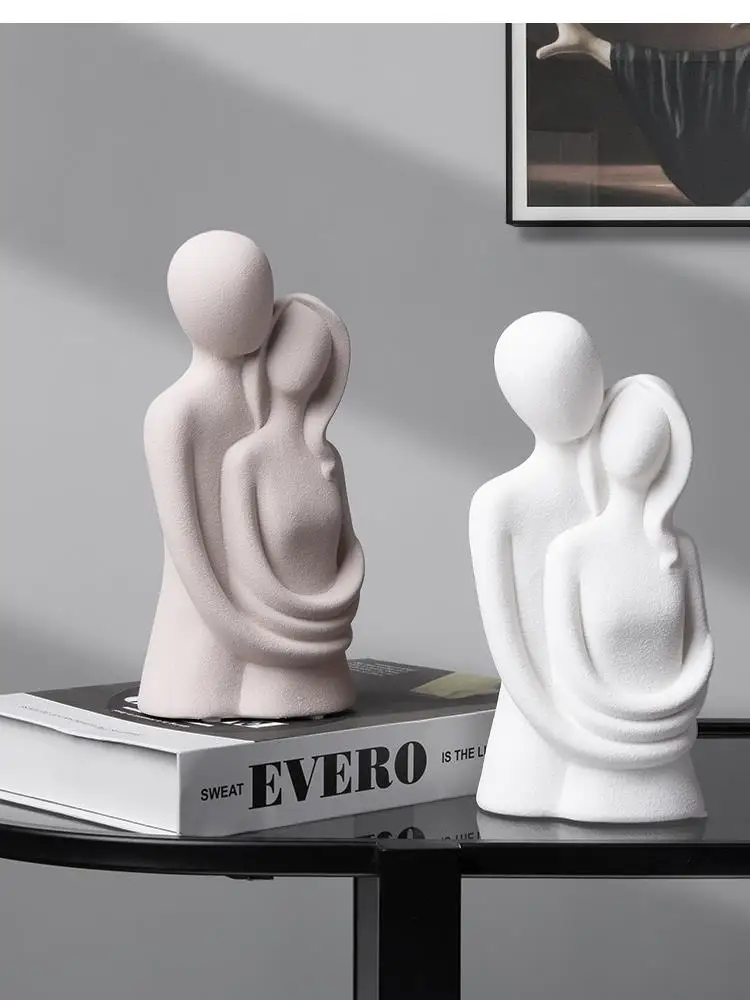 Simple Ceramic Abstract Figure Ornaments Living Room Decoration To Send Friends Gifts Home Accessories