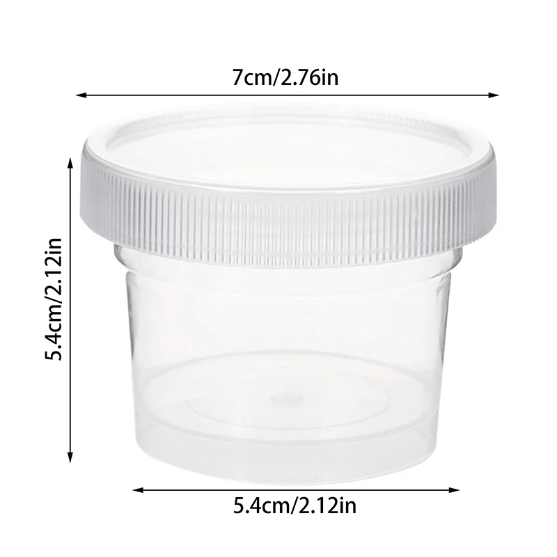 Copos de plástico transparente com tampas Recipiente Cupcake reutilizável Copos de embalagem de alimentos Caixas de sobremesa pudim, 2pcs, 5pcs