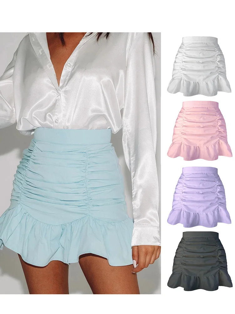 

Elegant Women Summer Mermaid Skirt New High Waist Casual Female Lady Party Club Wear