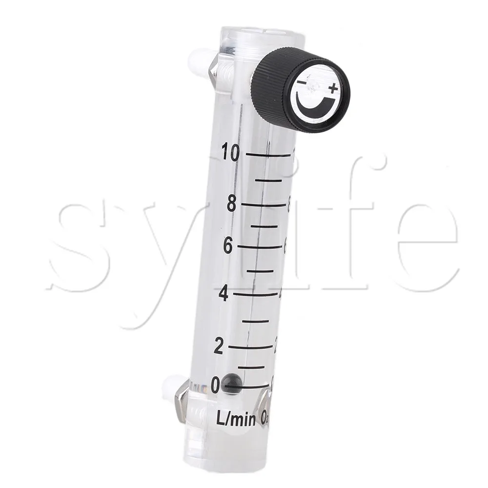 LZQ-4 Acrylic Adjustable Flow Meter 1-10LPM Gas Flowmeter for Oxygen Air Gas