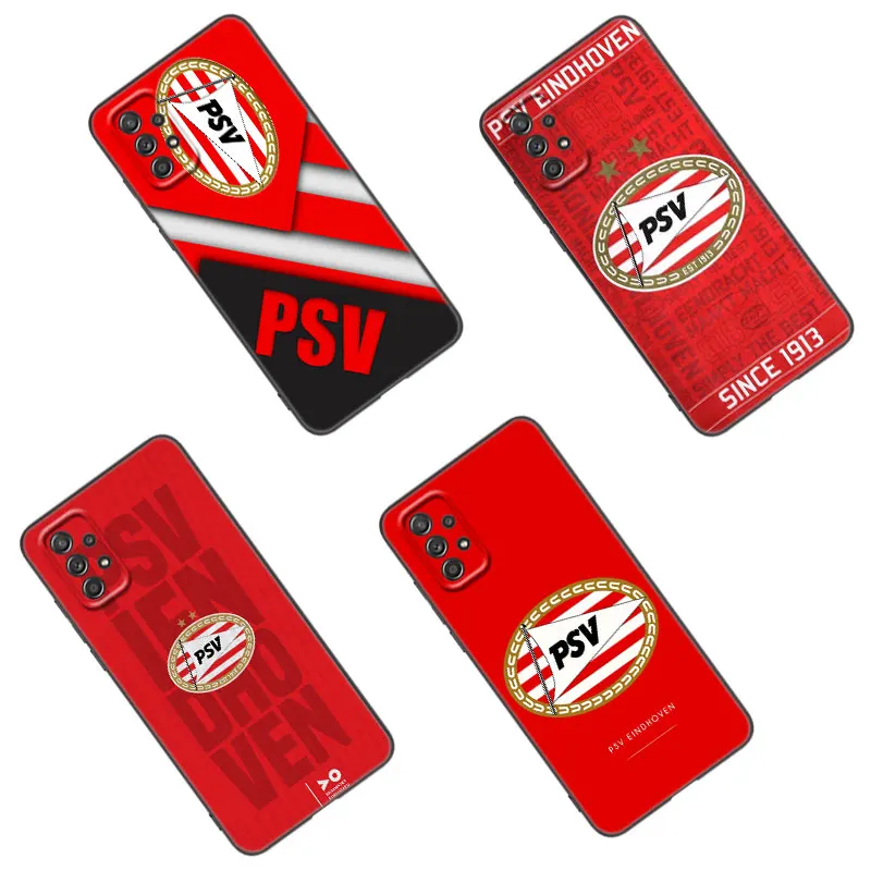 Чехол для телефона с логотипом E-eindhoins PSV для Samsung A13 A22 A24 A32 A23 A25 A34 A35 A52S A53 A54 A55 A73 5G A12 A14 A15 A31 A33 A50 A51
