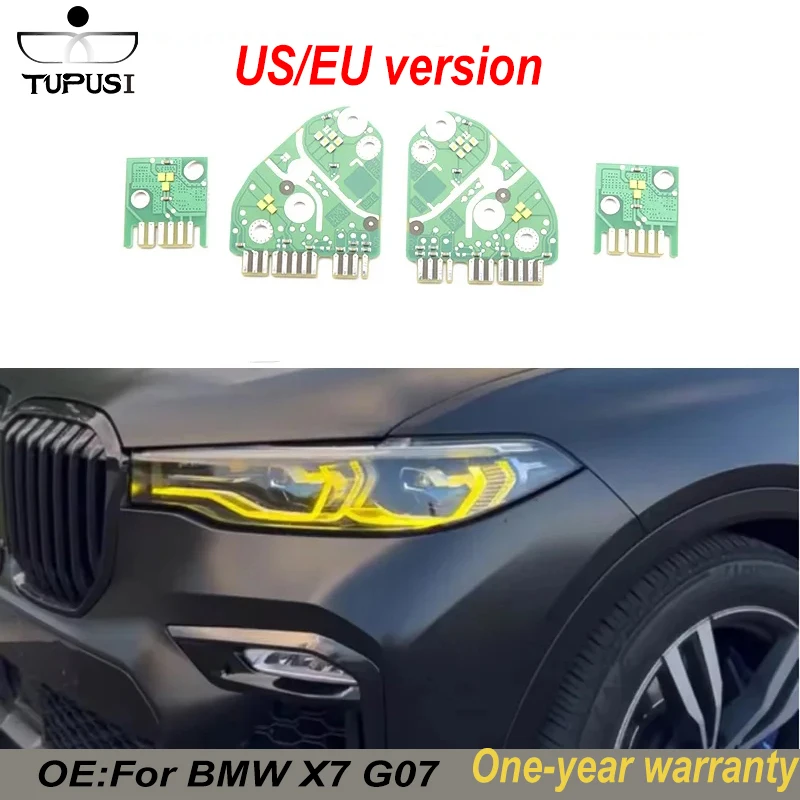 

4PCS Yellow Hernia Headlights DRL Chip Angel Eyes Car headlights Ballast chip For BMW X7 G07 2019-2022 US Or EU version