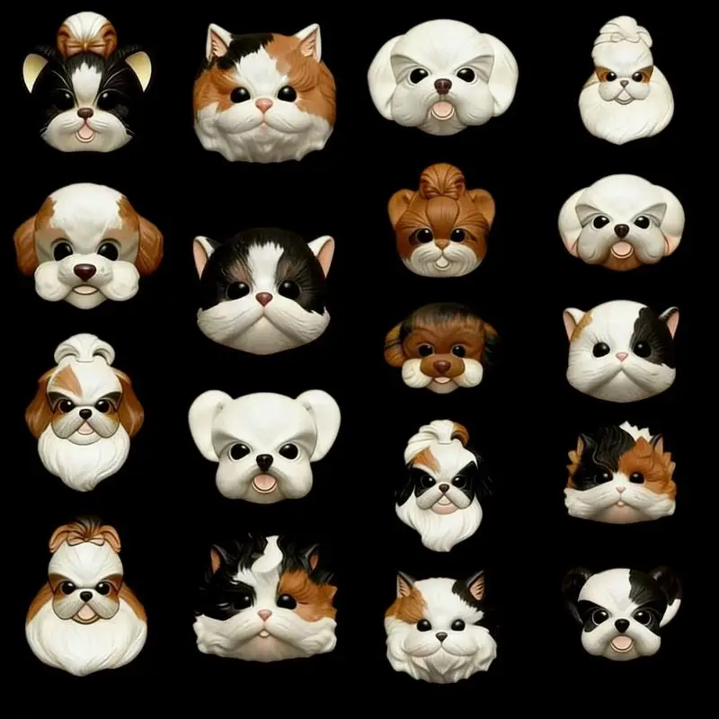 

1 шт. Мультяшная милая собачка, 3D-форма для ногтей, украшения для ногтей, силиконовая форма для дизайна ногтей своими руками