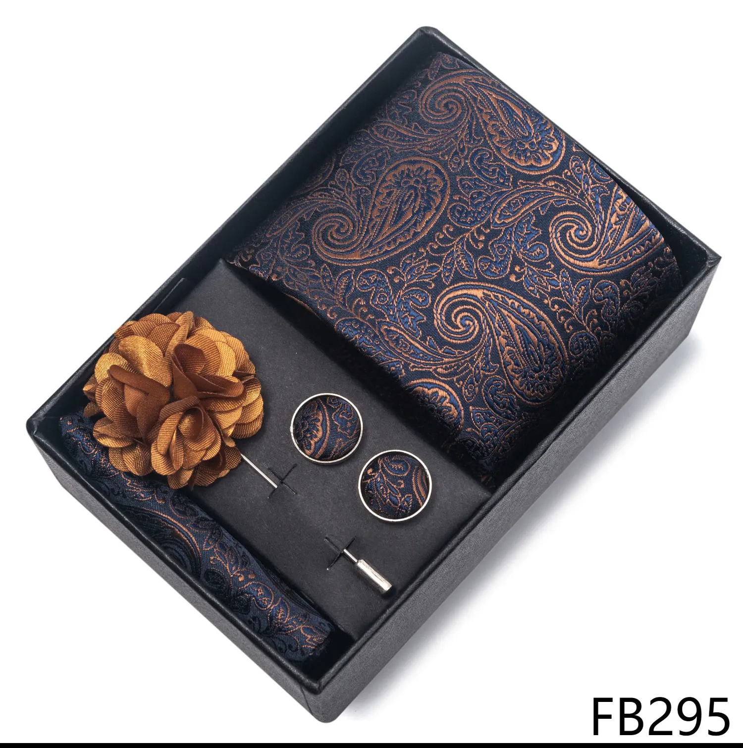 Bild 5: Ein Set floraler Herrenkrawatten in einer Geschenkbox, erhältlich in verschiedenen Farben und Mustern, klassisch und elegant, ein perfektes Geschenk.