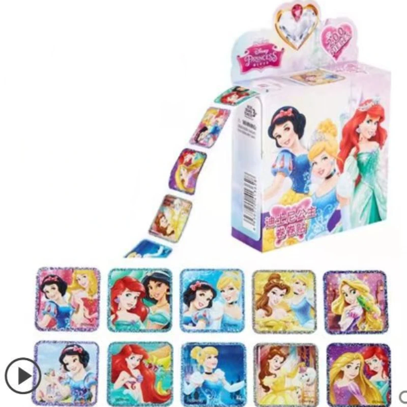 200 Blatt/Box Disney Cartoon Pull Out Aufkleber Prinzessin Frozen Mickey Mouse Minnie Aufkleber Mädchen Junge Lehrer Belohnung Spielzeug Geschenk