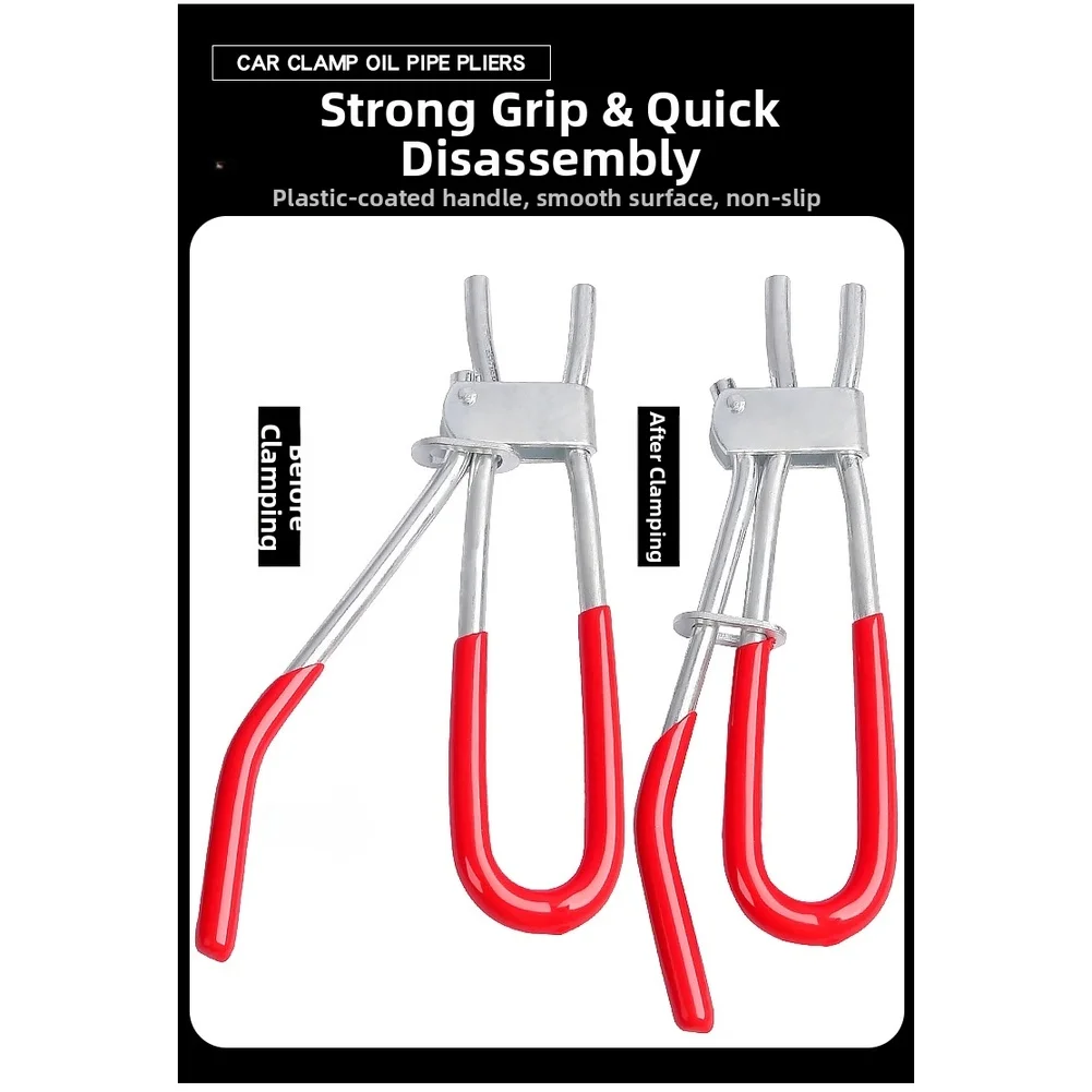 

Для мотоциклов, нескользящая ручка, плоскогубцы для хомутов, обслуживание топливопровода, черная ручка, профессиональный инструмент для тормозного топливного шланга