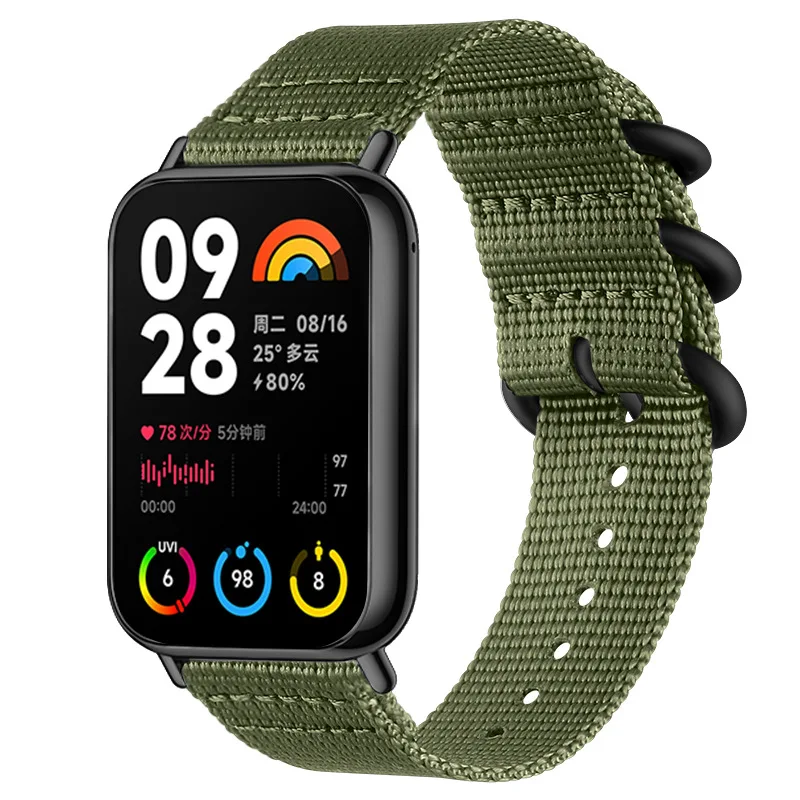 เหมาะสำหรับ Xiaomi Mi สายนาฬิกา8pro สายไนลอนสมาร์ทสากล Mi สาย8pro อุปกรณ์เปลี่ยน