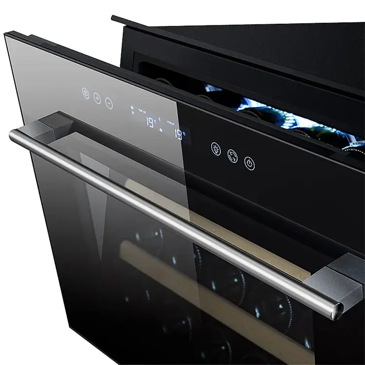 24 Bottles Wine Cooler/Freestanding Wine Refrigerator Touchscreen Wine Cellar