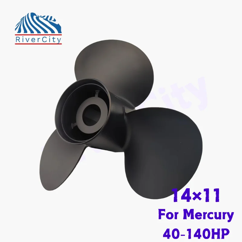 Boat Propeller 14x11 For Mercury 90hp 100hp 115hp 125hp Outboard Screw Boat Motor Aluminum Alloy Propeller 3 Blade 15 Spline