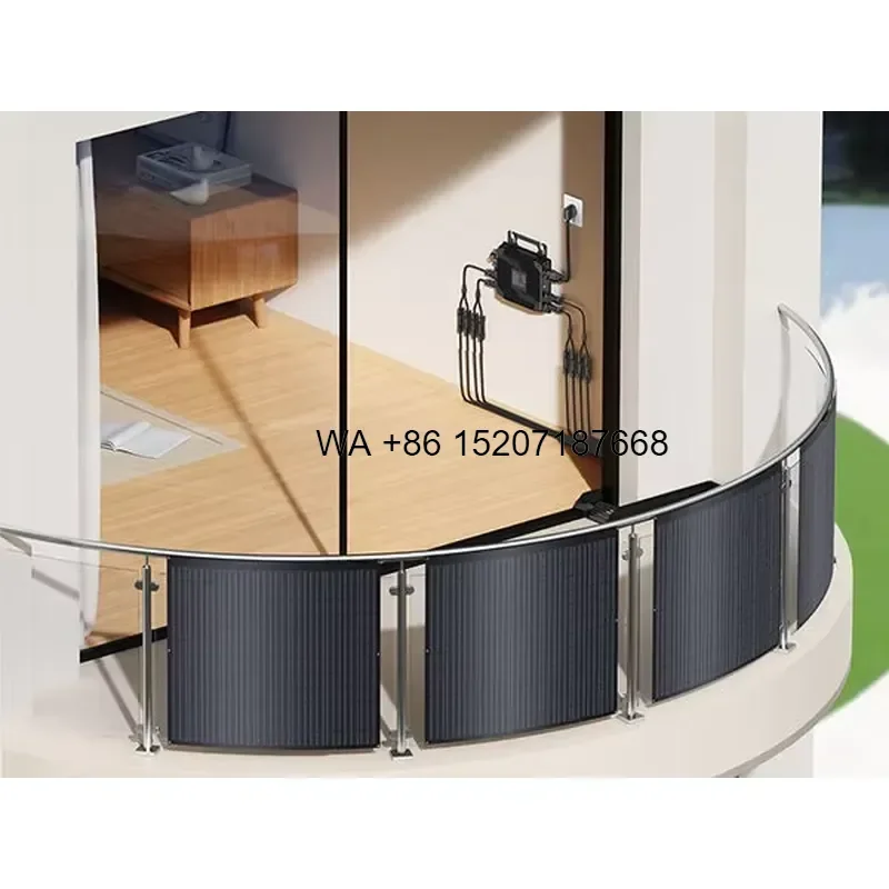 Wmwmnu 240W Flexible Solar Panel Lightweight Monocrystalline PV Module IP67 for RV Camper Caravan Motorhome Boat Yacht Roof