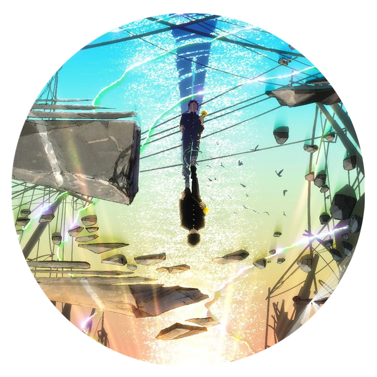 58mm Anime Mob Psycho 100 Onigawara Tenga Hanazawa Teruki Fossetta COSTUME Cosplay Distintivo Pin SPTE Spilla in banda stagnata Prop Gilf ﻿