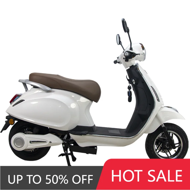 Scooter électrique tout-terrain classique TTY KeywayEV K030 1000W 72V, style vintage italien, moto électrique avec batterie au lithium amovible